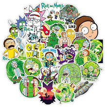Carica l'immagine nel visualizzatore di Gallery, Pack di adesivi (100 pezzi) Rick and Morty Adesivi per bottiglie d'acqua...