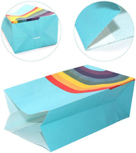Carica l'immagine nel visualizzatore di Gallery, Funny House 40 Pezzi Sacchetti Regalo di Carta Regalo Confetti Borse Arcobaleno Festa con Un Rotolo di 100 Adesivi per Bambini Feste di Compleanno