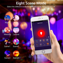 Carica l&#39;immagine nel visualizzatore di Gallery, bakibo Lampadina Wifi Intelligente Led Smart Dimmerabile 9W 1000Lm, E27 Multicolore Lampadina Compatibile con Alexa e Google Home, A19 90W Equivalente RGBCW Colore Cambiante Lampadina, 2 Pcs