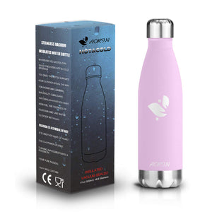 AORIN Doppia Bottiglia per Vuoto in Acciaio Inossidabile, 500ml, ciliegia - Ilgrandebazar