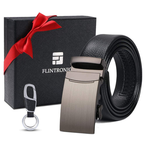 flintronic Cintura da Uomo in Pelle con Fibbia Automatica, Moda a... - Ilgrandebazar