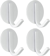 Carica l'immagine nel visualizzatore di Gallery, BasicForm Gancio Adesivo in Acciaio Inossidabile Ultra Forte Bianca (1-Ganci x 4 Pezzi)