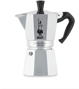 Bialetti Moka Express Caffettiera in Alluminio, Argento, 6 Tazze
