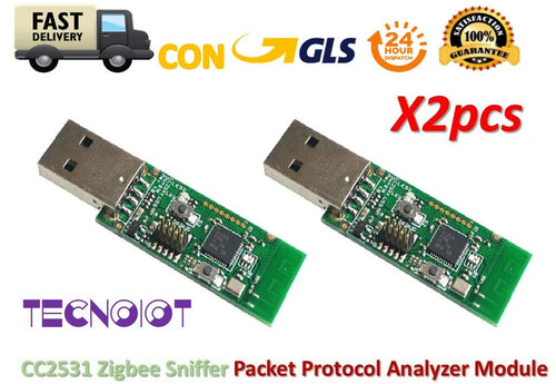 TECNOIOT 2pcs Zigbee CC2531 Sniffer Bare Board Packet Protocol Analyzer... - Ilgrandebazar