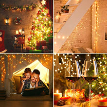Carica l'immagine nel visualizzatore di Gallery, TOPYIYI Catena Luminosa Esterno【2 Pezzi】, 12M 120LED Stringhe Luci LED a Batteria, Luci Natale Impermeabile, Luci da Esterno e Interni per Partito, Feste, Natale, Matrimoni, Albero, Giardino, Regali