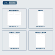 Carica l'immagine nel visualizzatore di Gallery, CASA TESSILE Coprimaterasso Sanity Spugna Matrimoniale, cm 180x200+25, Antiacaro, Proteggi Materasso Elastico con Angoli
