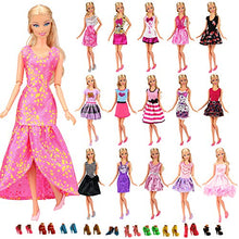 Carica l'immagine nel visualizzatore di Gallery, Miunana 22 Pezzi = 12 PCS Abiti Vestiti Alla Moda Fashion + 10 Multicolore