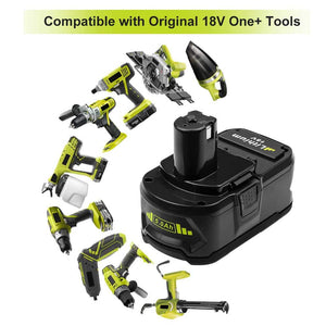 Powayup RB18L50 18V 5.0Ah Li-ion Batteria Sostituzione per Ryobi ONE+