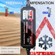Carica l'immagine nel visualizzatore di Gallery, MOTOPOWER MP00207 6V / 12V 4AMP Caricabatterie Intelligente Completamente Automatico con modalità di Recupero della Batteria