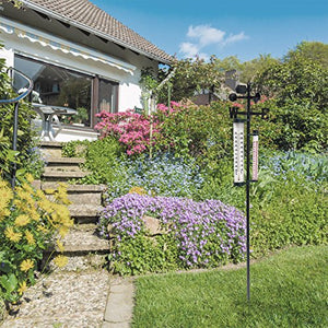Relaxdays Stazione Meteorologica da Giardino XXL, con Termometro 145 cm,...