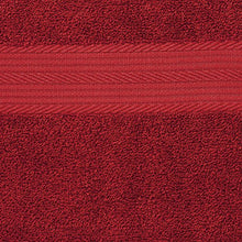 Carica l&#39;immagine nel visualizzatore di Gallery, AmazonBasics - Set di 2 asciugamani da bagno che non sbiadiscono, Rosso - Ilgrandebazar