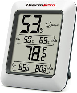 ThermoPro TP50 Termometro Igrometro Digitale per Ambiente Misuratore di Umidità e Temperatura Interno per Casa Termoigrometro Professionale per Misura Stanza