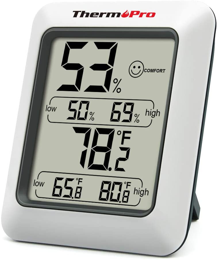 ThermoPro TP50 Termometro Igrometro Digitale per Ambiente Misuratore di Umidità e Temperatura Interno per Casa Termoigrometro Professionale per Misura Stanza