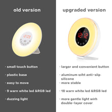 Carica l&#39;immagine nel visualizzatore di Gallery, Wake-Up Light con Effetto Alba, Radiosveglia Luce Notturna 7 Colori, 6639 - Ilgrandebazar