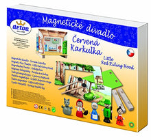 Carica l&#39;immagine nel visualizzatore di Gallery, Detoa, Teatrino di Cappuccetto Rosso con personaggi magnetici, Verde (grün) - Ilgrandebazar