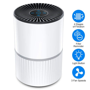 Himylife Purificatore d'Aria con Filtro HEPA, Filtrazione a 4 Strati,... - Ilgrandebazar