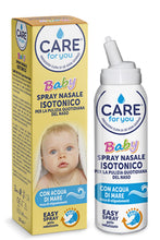 Carica l'immagine nel visualizzatore di Gallery, Care For You, Spray Nasale Baby da 100 ml, per la Pulizia Quotidiana del Naso, Indicato per Bambini e Neonati