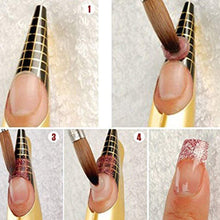 Carica l&#39;immagine nel visualizzatore di Gallery, Rotolo Cartine Oro 200 Pezzi Nail Art Per Ricostruzione Allungamento Sagome per Unghie，Extension model for professional UV gel nail