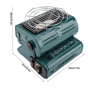 TOPINCN Riscaldatore a Gas Esterni Portatile Doppio Green Dual Use - Ilgrandebazar
