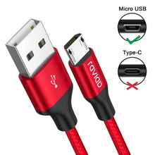 Carica l&#39;immagine nel visualizzatore di Gallery, RAVIAD Cavo Micro USB [4 Pezzi:0.3m,1m,2m,3m] 0.3m 1m 2m 3m, Rosso - Ilgrandebazar