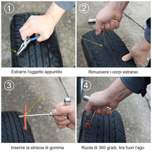 Carica l&#39;immagine nel visualizzatore di Gallery, Faburo 9pcs Kit per Riparazione Pneumatici, Moto Ripara Pneumatici Gomme... - Ilgrandebazar