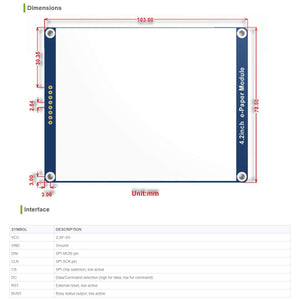 waveshare 4.2inch E-paper Display Module - Ilgrandebazar