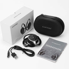 Carica l'immagine nel visualizzatore di Gallery, KAMTRON Cuffie Bluetooth Senza Fili Sport Pieghevoli Portatile Sport Cuffie Wireless with Stereo HiFi con Microfono Integrato, per Tutti i Dispositivi, Nero