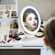 Carica l&#39;immagine nel visualizzatore di Gallery, Aesfee 7X Specchio Ingranditore per Trucco con Luce LED, Bianco - Ilgrandebazar