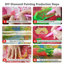 Carica l'immagine nel visualizzatore di Gallery, Pittura a mosaico fai da te 5D, pittura con codici numerici,DIY 5D Diamond...