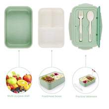 Carica l&#39;immagine nel visualizzatore di Gallery, Sinwind Lunch Box, Porta Pranzo, Bento Box con 3 Scomparti e Verde