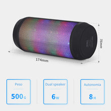 Carica l&#39;immagine nel visualizzatore di Gallery, Cassa Bluetooth Altoparlante Speaker Portatili Stereo Hi-Fi 1800mAh, Nero - Ilgrandebazar