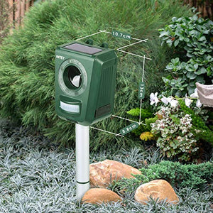 INTEY RichYa Repellente Gatti Ultrasuoni Solare, per Allontanare Cani, Gatti,...