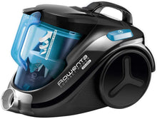 Carica l&#39;immagine nel visualizzatore di Gallery, Rowenta RO3731 Compact Power Cyclonic Classic+, Aspirapolvere a Traino senza Sacco, Tecnologia Ciclonica, Capacità  1.5 L, Blu/Nero 49x29x34cm