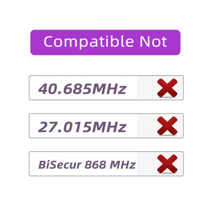 Radiocomando Universale Telecomando Apricancello Multifrequenza da 300 MHz a... - Ilgrandebazar