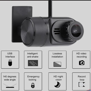 KIMISS KI06767 USB Car DVR Camera Registratore di guida 1080P HD per default - Ilgrandebazar