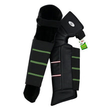 Carica l&#39;immagine nel visualizzatore di Gallery, ginocchiere termiche invernali da moto in pelle neve antivento scaldino Black - Ilgrandebazar