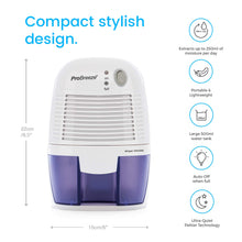 Carica l&#39;immagine nel visualizzatore di Gallery, Pro Breeze Deumidificatore D&#39;Aria Mini Compatto, Silenzioso e Portatile,... - Ilgrandebazar
