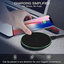 Carica l'immagine nel visualizzatore di Gallery, Limxems Caricatore Wireless,Caricabatterie Wireless 10W Ricarica Rapida Nero