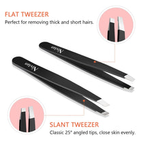 Carica l&#39;immagine nel visualizzatore di Gallery, Pinzette per Sopracciglia, Nivlan 4 Pcs Pinzetta Sopracciglia Professionale...