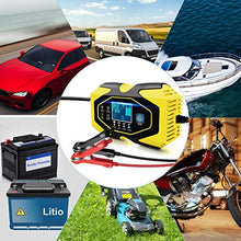 Carica l&#39;immagine nel visualizzatore di Gallery, InThoor Caricabatterie Auto 12V/24V 6A, Mantenitore di Carica Moto...