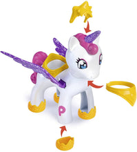 Carica l'immagine nel visualizzatore di Gallery, PINYPON - Unicorno volante e personaggio Pinypon con stella con decorazione segreta, per bambine/I dai 4 anni, Famosa 700014082 Unicorno volante Single