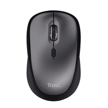 Carica l&#39;immagine nel visualizzatore di Gallery, Trust Yvi+ Mouse Wireless Silenzioso con Design Sostenibile, 800-1600 DPI, per Mano Sinistra e Destra, Microricevitore USB, Mouse Senza Fili Compatto per PC, Computer, Laptop, Mac - Nero