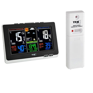 TFA 35.1129.01 Stazione Meteo Radiocontrallata, Grey,Black - Ilgrandebazar
