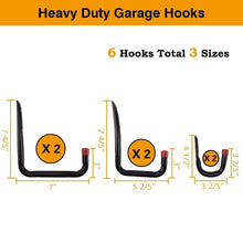 Carica l'immagine nel visualizzatore di Gallery, 6 pezzi Heavy Duty Gancio Storage Utility Ganci Montaggio a parete Garage... - Ilgrandebazar