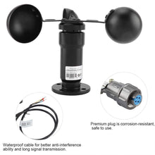 Carica l&#39;immagine nel visualizzatore di Gallery, Anemometro con Sensore di Velocità del Vento Mumusuki 12.4cm / 4.88in, Nero - Ilgrandebazar