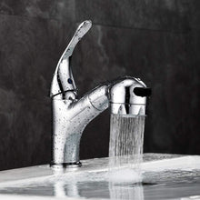 Carica l&#39;immagine nel visualizzatore di Gallery, GAVAER Rubinetto Bagno Lavabo con Doccetta Estraibile e Spruzzatore a Doppia...