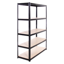 Carica l'immagine nel visualizzatore di Gallery, Scaffale per Garage - Scaffalatura - 180cm x 120cm x 45cm - Nero - 5 Black