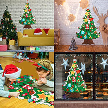 Carica l'immagine nel visualizzatore di Gallery, Albero Natale Feltro DIY Albero Natale Artificiale Addobbi Natalizie Educativo Giocattolo Regalo Bambini per Decorazioni Murali Natalizie da Parete, Porte, Ufficio, Aula - 40 Ornamenti (100cm*60cm)