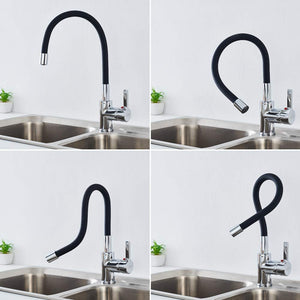 Auralum Rubinetto Flessibile per Cucina Miscelatori Nero - Ilgrandebazar
