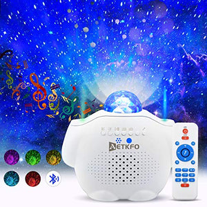 AETKFO Proiettore Stelle Bambini con Musica Lampada Luce Notturna...